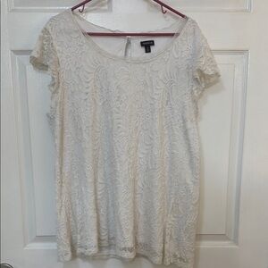 Torrid Women's Ivory Lace Blouse
